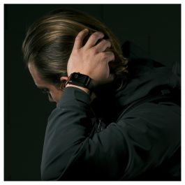 Nomad NM1A4RSM00 Correa Moderna de Cuero Marrón con Hebilla Plateada de Acero Inoxidable para Apple Watch (Series Sport/Edition/Estándar, 46/49mm)