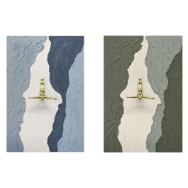 DKD Home Decor Cuadro Moderno Hombre, Azul Marrón Dorado, Lienzo y Resina, 120 x 80 cm (2 Unidades) Precio: 188.78999953. SKU: B12D4EPFRJ