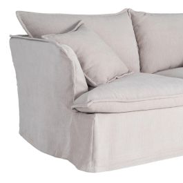 Sofá 2 Plazas Crema Tejido 181 X 103 X 72 cm