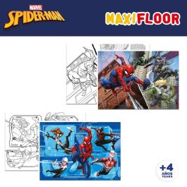 Puzzle Infantil Spider-Man Doble cara 4 en 1 48 Piezas 35 x 1,5 x 25 cm (6 Unidades)