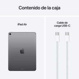 Apple iPad Air 11" 512GB Wi-Fi 6E, Pantalla Liquid Retina, Chip M3, 8GB RAM, Gris Espacio - Compatible con Apple Pencil Pro