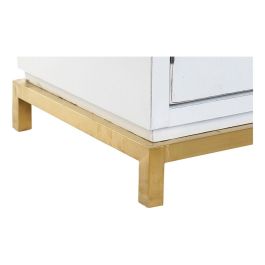 Aparador DKD Home Decor Kamakura Blanco Dorado Metal Álamo 150 x 50 x 80 cm (150 x 50 x 80 cm)