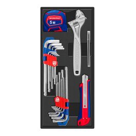Workpro Juego de Herramientas Completo con 31 Piezas, Incluye Llaves Allen y Torx de Brazo Largo, Cinta Métrica y Cúter Precio: 36.0096. SKU: B1D88DNAX9