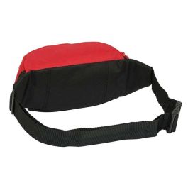 Riñonera Sevilla Fútbol Club Negro Rojo Deportivo 23 x 12 x 9 cm