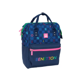 Mochila Escolar Benetton benetton Azul marino 27 x 40 x 19 cm Precio: 26.59000047. SKU: B1BBY8MCK2