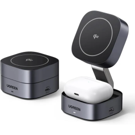Ugreen Estación de Carga 2 en 1 UGR1737362680154 Compatible con MagSafe - 15W Precio: 56.6900004. SKU: B15GKZST7D