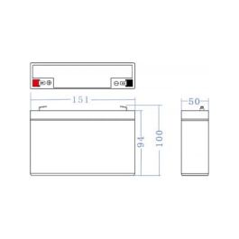 Green Cell AGM34 Batería Sellada de Plomo-Ácido (VRLA) 6V 14Ah