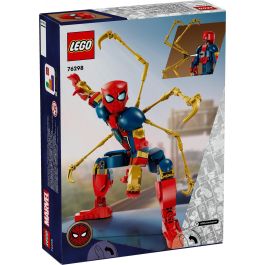 LEGO 76298 Figura para Construir Iron Spider-Man Marvel, Articulada 27 cm, +8 años