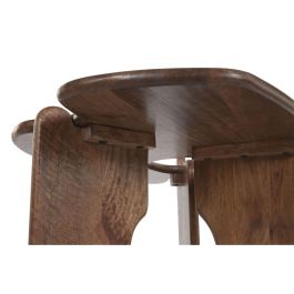 DKD Home Decor Mesa Centro Urban Organdic Marrón de Madera de Mango 90x60x45cm Desmontable