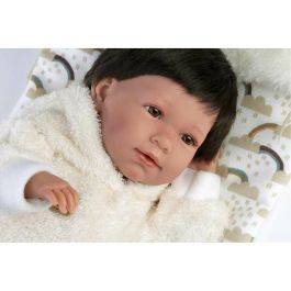 Llorens Muñeca Mimi Llorona 42cm, Cuerpo de Tela, con Saquito y Sonidos. Incluye Pilas LR44. Recomendada +3 Años Llorens Muñeca Mimi Llorona 42cm, Cuerpo de Tela, con Saquito y Sonidos. Incluye Pilas LR44. Recomendada +3 Años