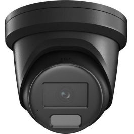 Hikvision Cámara IP turret 4MP Smart Hybrid Light ColorVu 2.8mm WDR IP67 Audio, Alarma, Luz Híbrida 30m, Negra