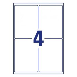 Avery Etiquetas Adhesivas de Poliéster Blanco Resistentes al Agua/Aceite/UV 99,1x139 mm para Impresora Láser - Pack 32 Unidades