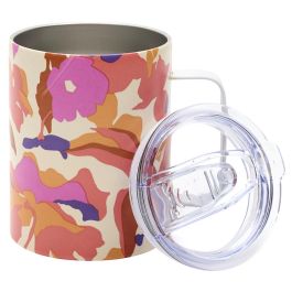 Cook Concept Mug de Metal Floral 420 ml - Taza de Acero Inoxidable