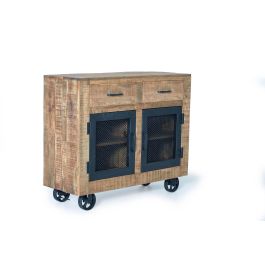 Giner y Colomer Aparador Industrial de Madera de Mango y Metal Natural 100x85x38 cm
