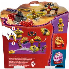 LEGO 71826 Ninjago Pack Combate Spinjitzu del Dragón con Minifiguras Arin y Ras y Spinners