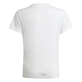 Camiseta de Manga Corta Infantil Adidas Blanco XL
