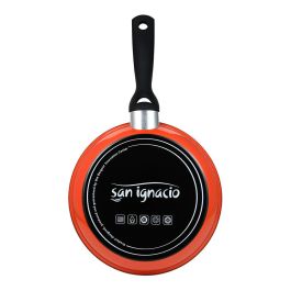 San Ignacio BGEU2519 Sartén de Acero Carbono Modelo Valencia Ø24 cm con Antiadherente para Todo Tipo de Fuegos