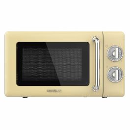 Cecotec 01708 microondas Beige, Acero inoxidable Microondas con grill Encimera 20 L 700 W