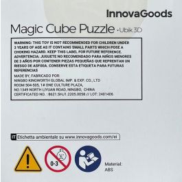 Innovagoods Cubo Mágico Rompecabezas Ubik 3D V0101037 - Juego de Habilidad para Mente
