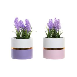 DKD Home Decor Planta Lila Rosa Palo Ceramica Pe 10.5 x 20 x 10.5 cm (4 Unidades) Precio: 16.50000044. SKU: B17W625MCW