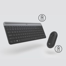 Logitech Combo Teclado y Ratón Inalámbrico Delgado
