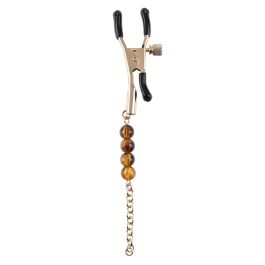 Cadena Con Pinzas Para Pezones Sportsheets Amber Beaded