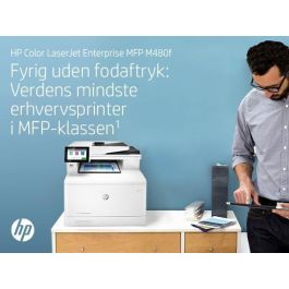 HP Color LaserJet Enterprise M480F Multifunción Impresora Láser Color, Copiadora, Escáner y Fax