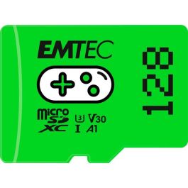 EMTEC Tarjeta de Memoria MicroSD m128GB UHS-I U3 V30 A1 Gaming Green