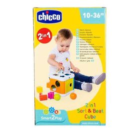 Cubo encajable 2 en 1 con martillo para encajar las bolas 14x14x16 cm