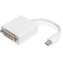 Digitus Adaptador DisplayPort Mini DP a DVI 24+5, Macho/Hembra, 0.15m, Blanco, Versión 1.1a, para Conectar Dispositivos