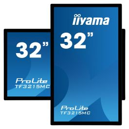 Iiyama ProLite TF3215MC-B2 - Monitor táctil de 80 cm (31.5") Full HD 1920x1080, panel VA, multi-touch (30 toques), HDMI, DisplayPort, USB, 8 ms, montaje VESA, Negro