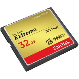 SanDisk Extreme Tarjeta de Memoria CompactFlash 32GB (567x) VPG-20 para Fotografía y Video Profesional de Alta Velocidad
