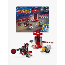 LEGO 76995 Huida de Shadow The Hedgehog Sonic - Set de Juguetes con Cámara de Estasis, RhinoBot y Moto, ideal para Niños +8 Años