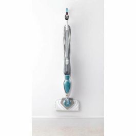 BLACK+DECKER FSM1630-QS Limpiador a vapor escoba Deluxe 1600W, depósito 460ml, calentamiento 15s, autonomía 19min, Blanco