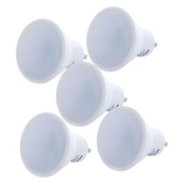 Pack 5 Bombillas LED GU10 6W 500Lm 4200ºK 40.000H [HO-GU10-SMD-6W-IC-W-PK5-AP]