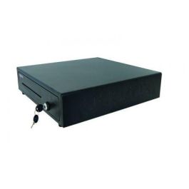 Approx APPCASH01 Cajón Portamonedas Eléctrico Manual/Automático Negro Resistente, con Cerradura 3 Posiciones para TPV, 4 Billetes, 8 Monedas