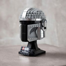 LEGO 75328 Star Wars The Mandalorian Helmet Kit de Modelo Coleccionable para Construir, Decorar y Regalar para Adultos