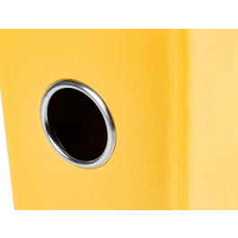 Liderpapel Archivador de Palanca Folio Documenta Rado Lomo 75mm Amarillo con Compresor Metálico