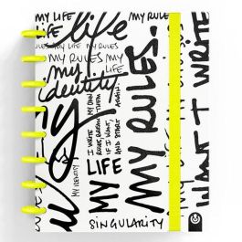 Cuaderno de Notas Carchivo INGENIOX EDIT MY LIFE Amarillo A5 80 Hojas (2 Unidades)