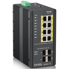 Zyxel RGS200-12P Switch Gestionado L2 Gigabit Ethernet con PoE Negro