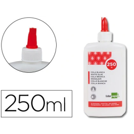 Liderpapel Cola Blanca Lavable Bote 250 ml Manualidades Bricolaje Hogar Oficina