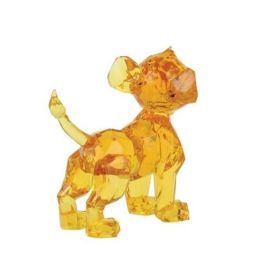 Enesco Figura Disney Simba de Cristal Hecha a Mano Acrílico El Rey León 9x6x9 cm