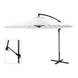 Parasol excéntrico altura maxima 3m ø300cm color: blanco Parasol excéntrico altura maxima 3m ø300cm color: blanco