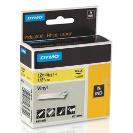 Dymo S0718450 Rhino Id1-12 Cinta de Etiquetas Adhesiva Industrial de Vinilo, Negro sobre Amarillo, 12 mm x 5.5 m Precio: 18.8899997. SKU: B1JMXQKNVF