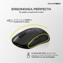 Ratón Owlotech Negro 10000 dpi