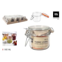 Tarro Hermético de Vidrio con Cierre Clip 180 ml - La Mediterranea (36 Unidades) Precio: 53.49999996. SKU: B19RVXQR3C