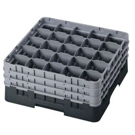 CAMBRO - 25S738-110 - Cesta de lavado 25 comp. 3 alturas - 8,7 cm Ø máx. - alt. máx. 20 cm - 50 x 50 x 22,5 cm - Negro Precio: 75.79000044. SKU: B1FC54E7AN