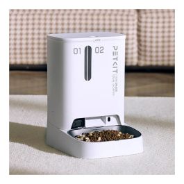 Petkit YumShare Dual-Hopper Comedero Automático para Mascotas con Cámara, Blanco, ABS, Interior, CE, Universal