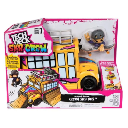 Spin Master Autobús Sk8 Crew Playset 6071034 Convertible en Pista de Skate de Dedos para Niños