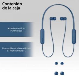 Auriculares Inalámbrico Intrauditivos Sony WI-C100/ con Micrófono/ Bluetooth/ Azules Auriculares Inalámbrico Intrauditivos Sony WI-C100/ con Micrófono/ Bluetooth/ Azules